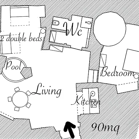 度假居 La Nella Roccia *